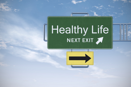 Road Sign Series - Healthy Life Royalty Free Stock Photo